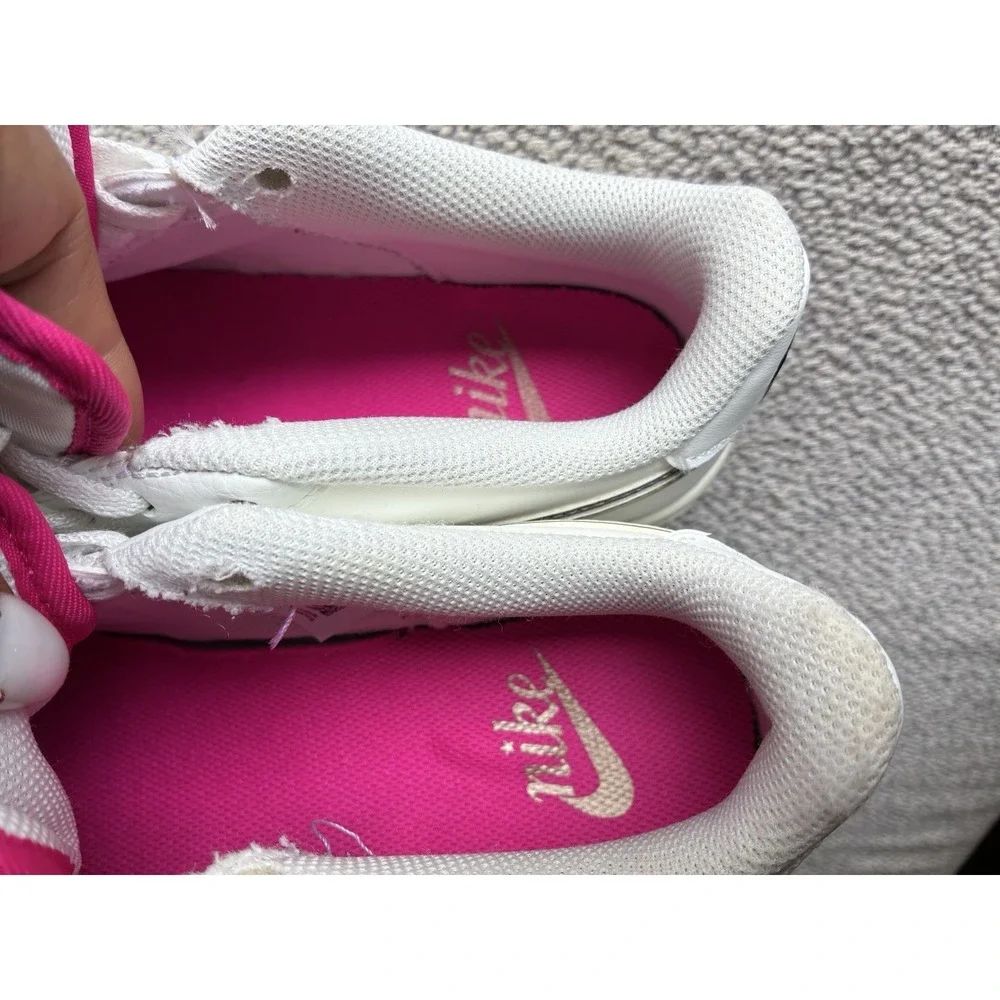 Nike Air Force 1 LV8 Double Swoosh White Gold Silver Sneakers Size 5.5Y - Picture 7 of 16